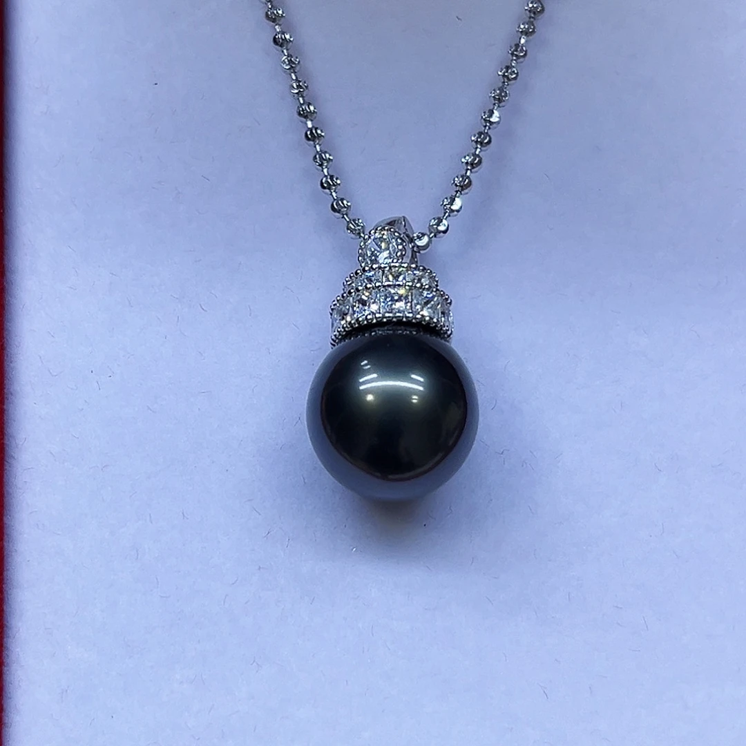 海水珍珠颈饰银S925镶嵌