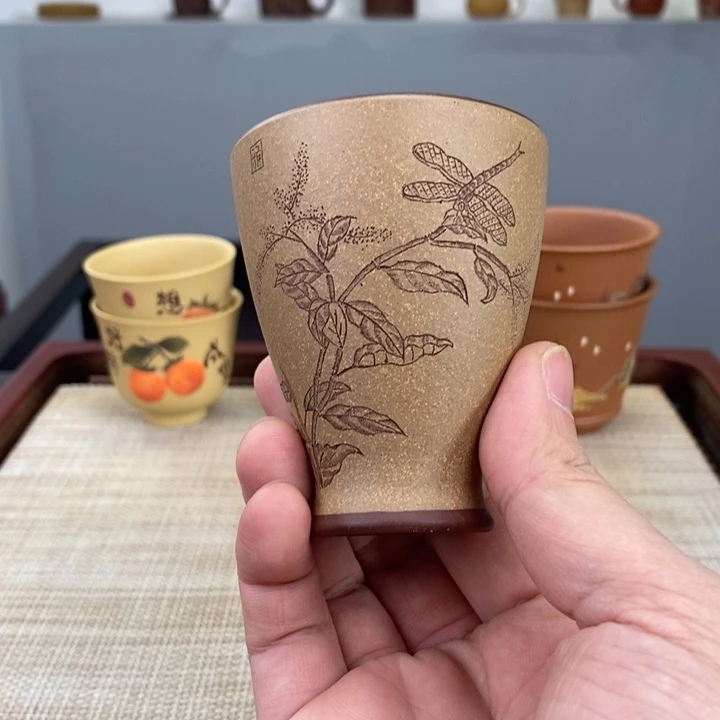 紫砂茶杯宜兴紫砂主人杯