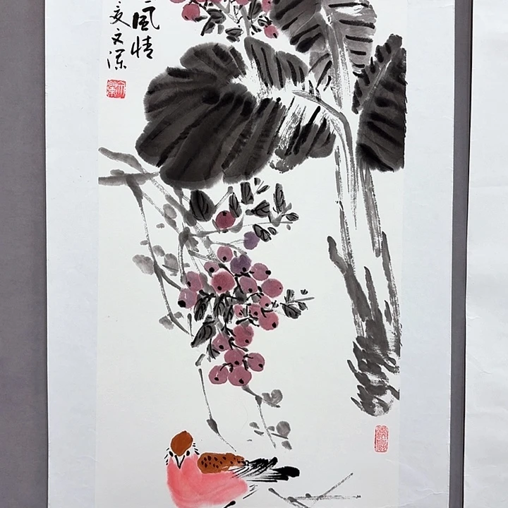 国画亲笔手绘放心去藏