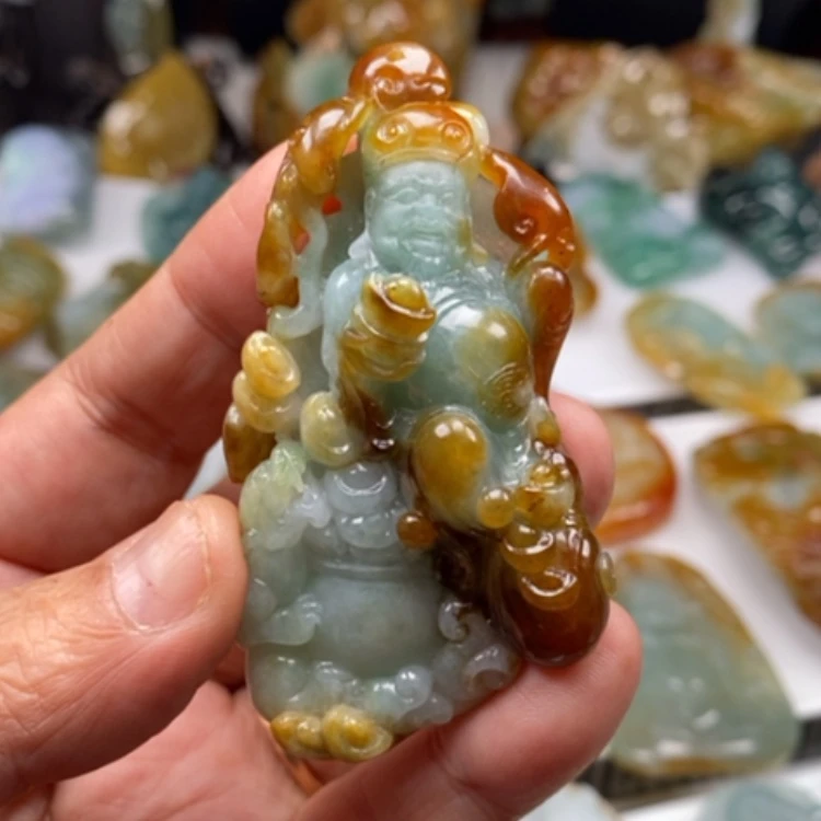【闪购商品】翡翠颈饰未镶嵌吖*缅甸翡翠A货吊坠