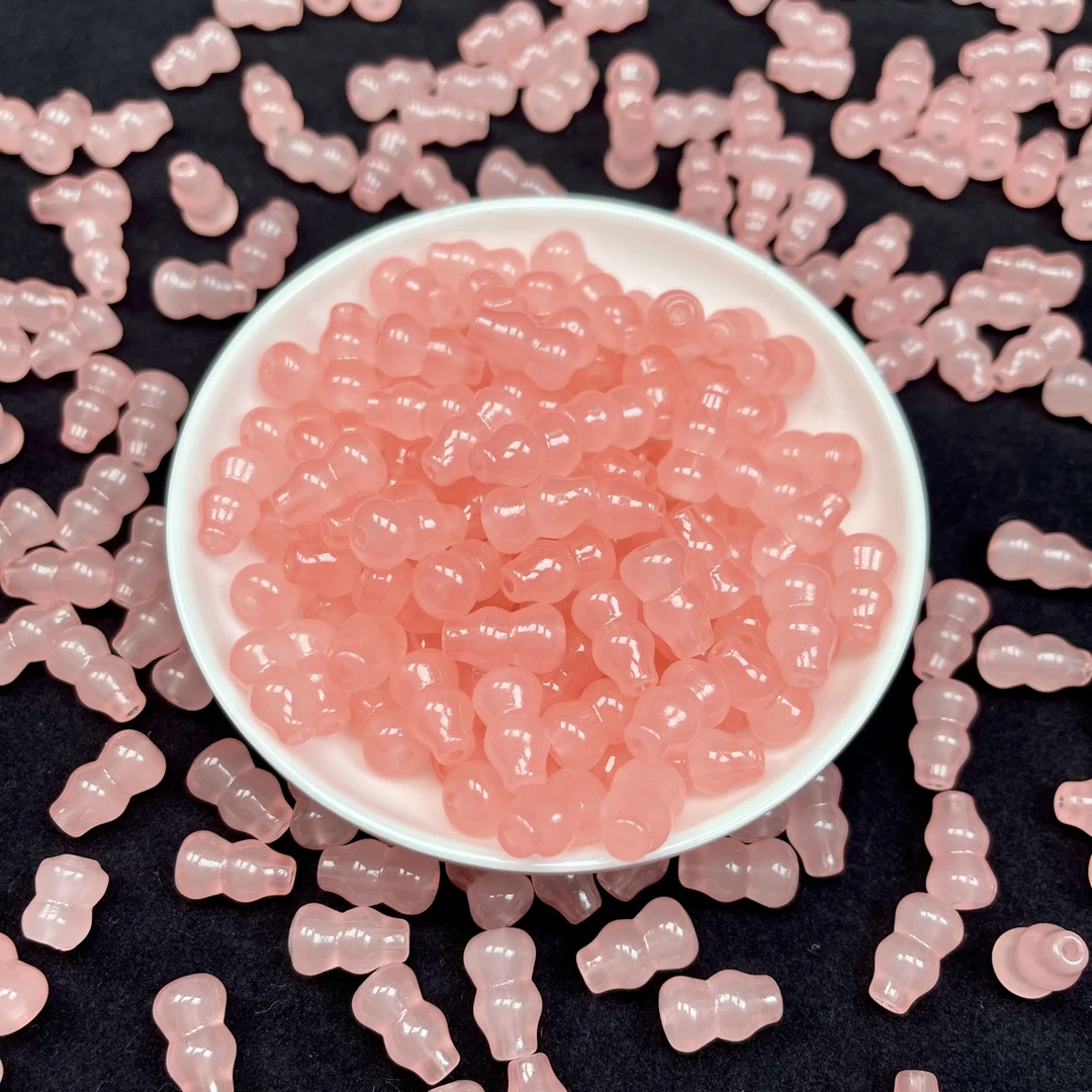 樱桃红葫芦珠N408卡8*14mm散珠10颗