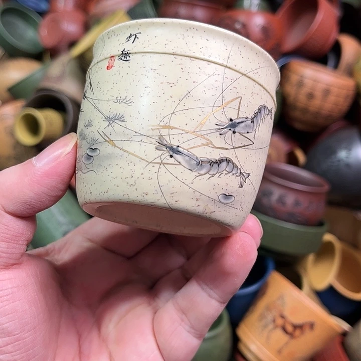 紫砂茶杯全手工紫砂主人杯