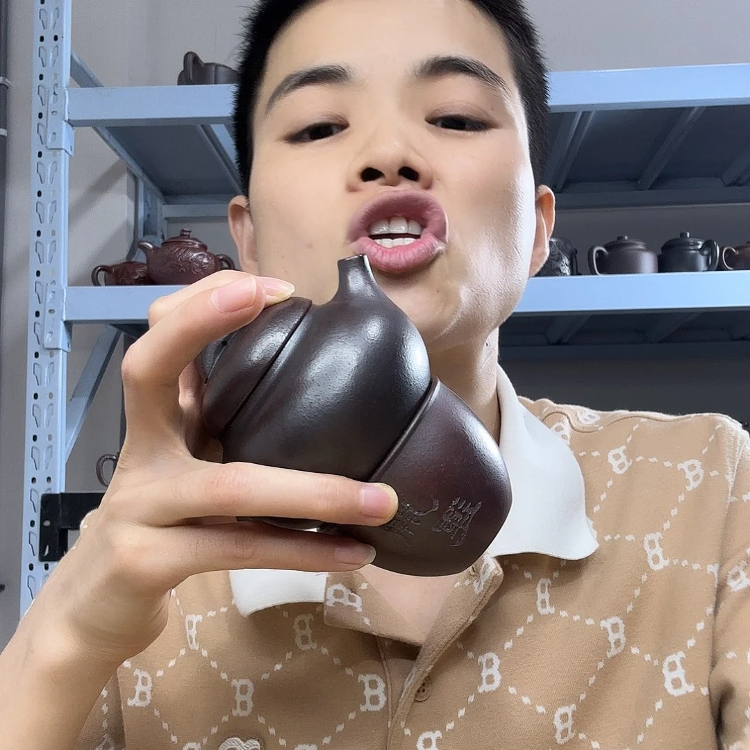 茶壶紫砂民间手艺人全手工制作