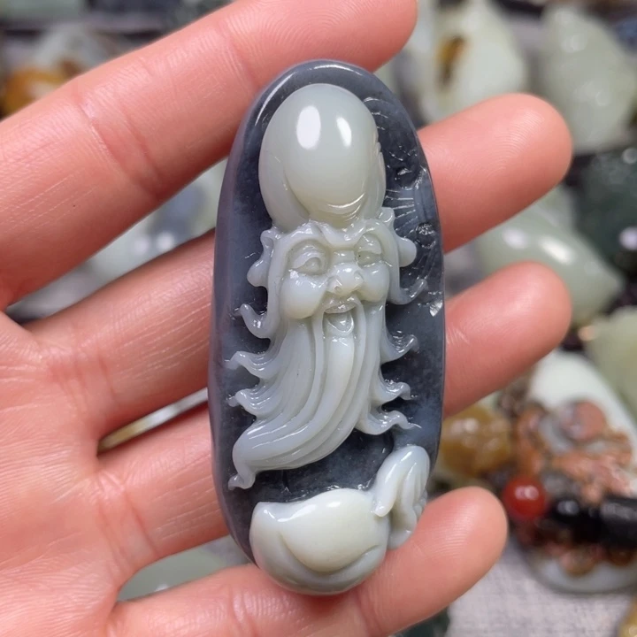 和田玉未镶嵌挂件