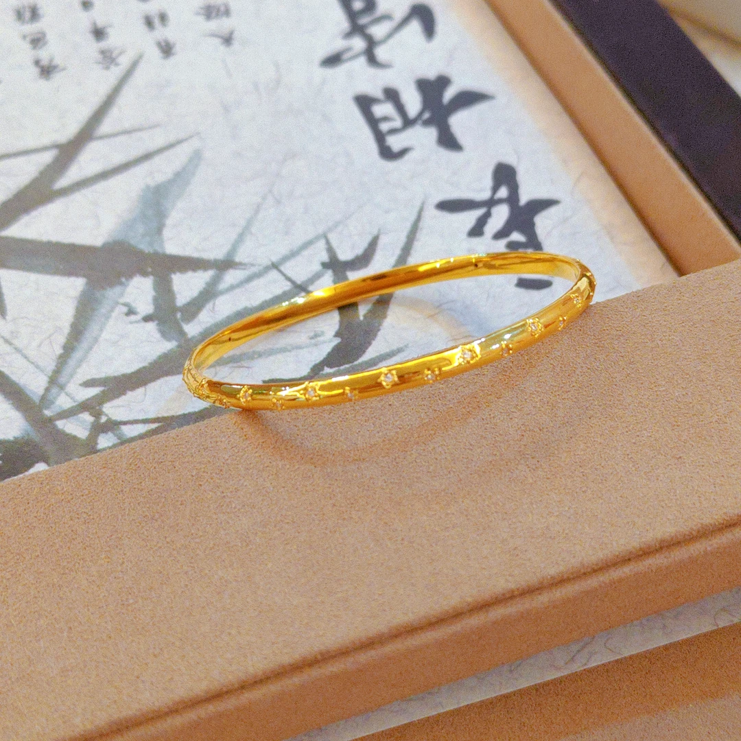 【琪琪专属】足金999投资金 【星芒手镯】6D工艺 时尚百搭（工费40/克）