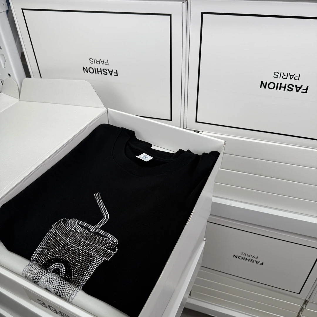 【烫钻可乐杯⑥】宽松潮流轻奢短袖【KK-016】