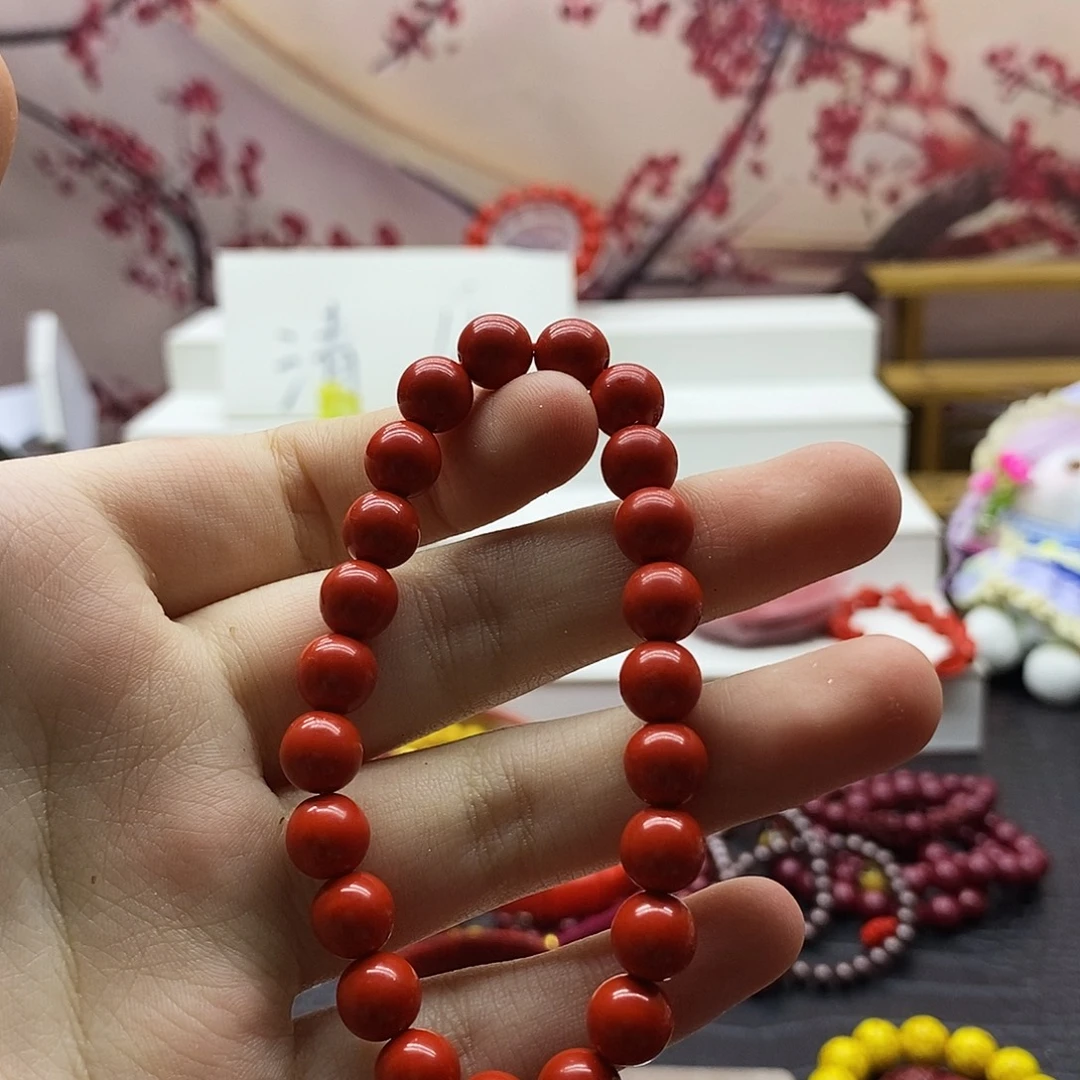 天然辰砂未镀膜8mm