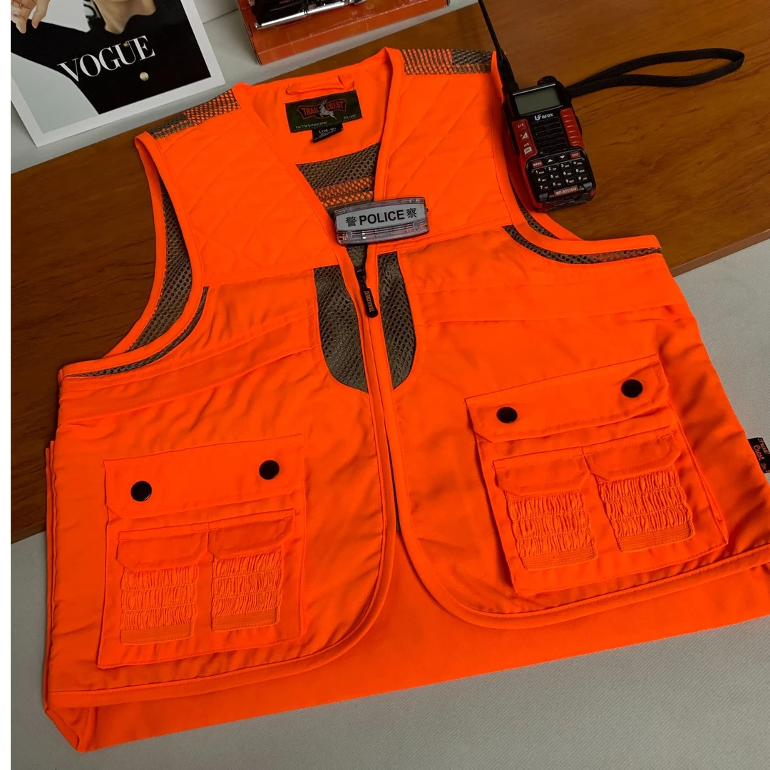 直播间福利款原单荧光黄功能马甲，极地越野荒漠越野登山钓鱼户外