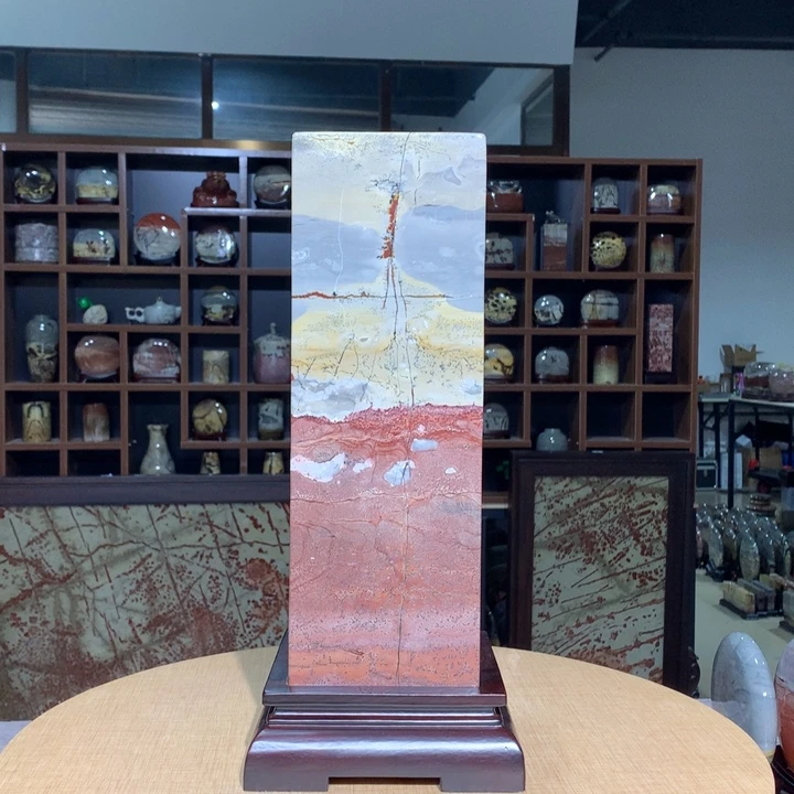 。广西国画石摆件，收藏观赏