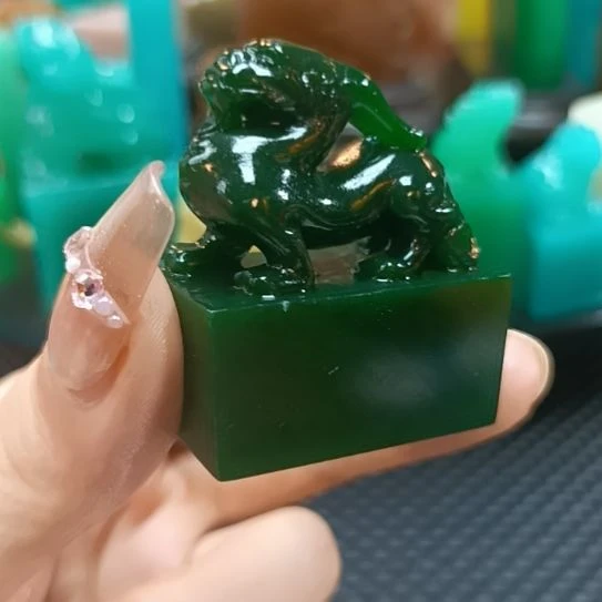 北***光寿山石印石北极光238++++