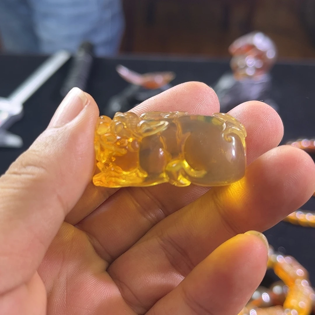 手链琥珀未镶嵌貔恘