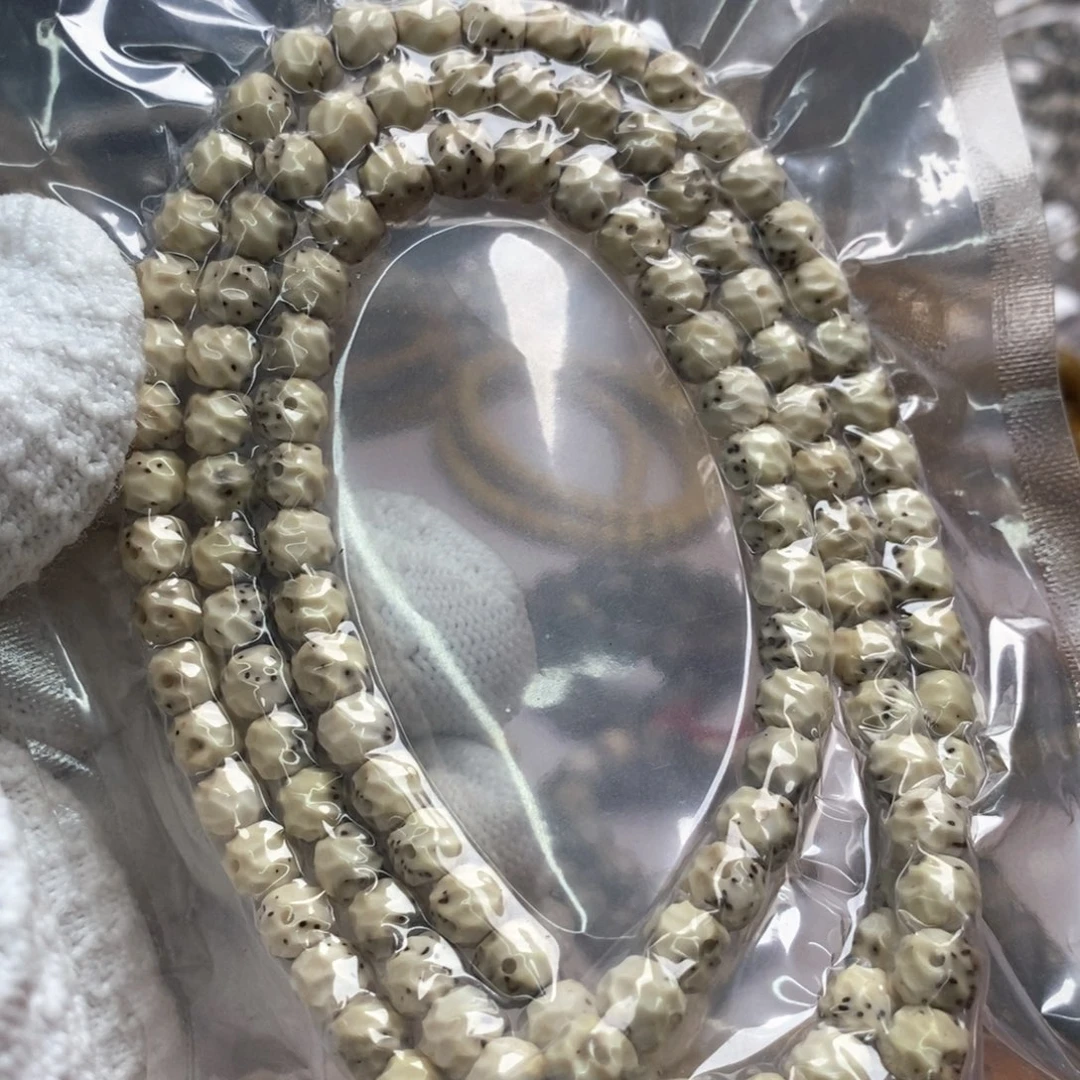 星月菩提吊坠76通体留白无相长串