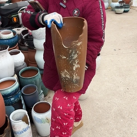 口19高43瑕疵盆子