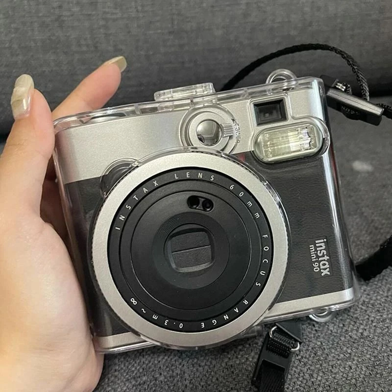 【mini90透明水晶壳】拍立得保护壳instax硬壳外壳相机壳子配件