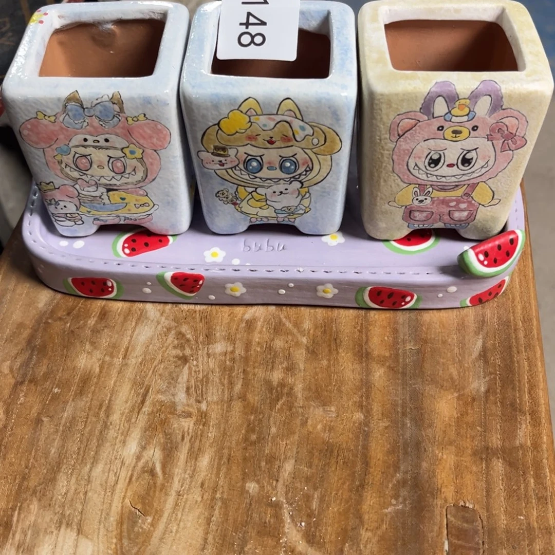 糖***爷148多肉花盆   4个