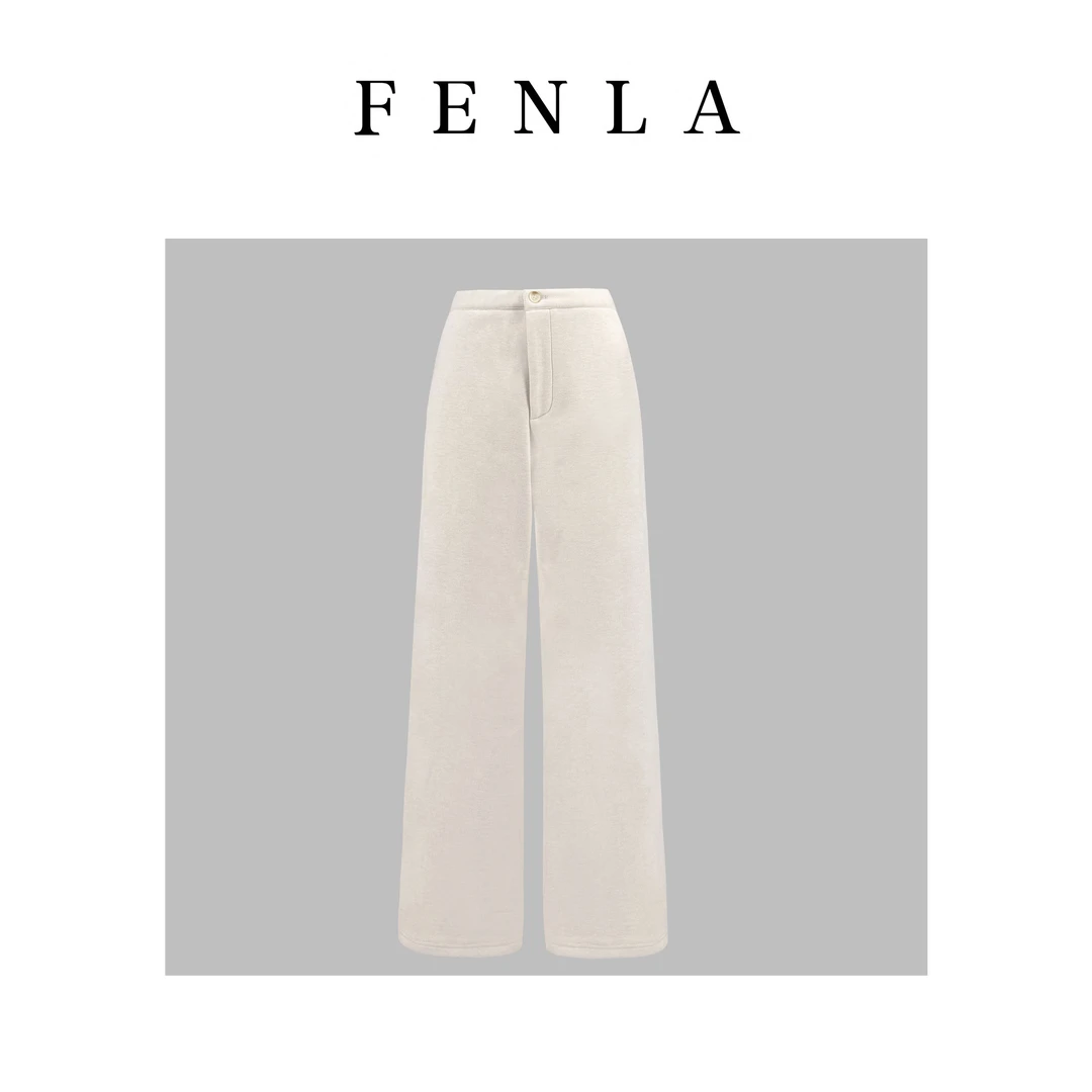 【惠姐私服】百搭显瘦高腰直筒通勤舒适休闲裤 85289