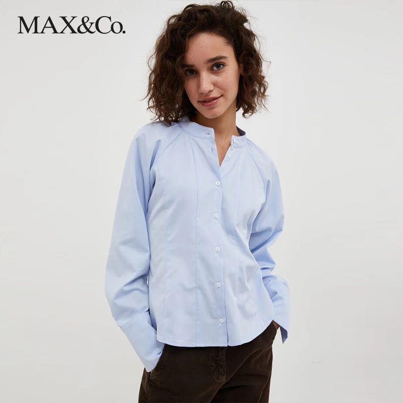 MAX&Co.棉质光泽感衬衫7114113003003