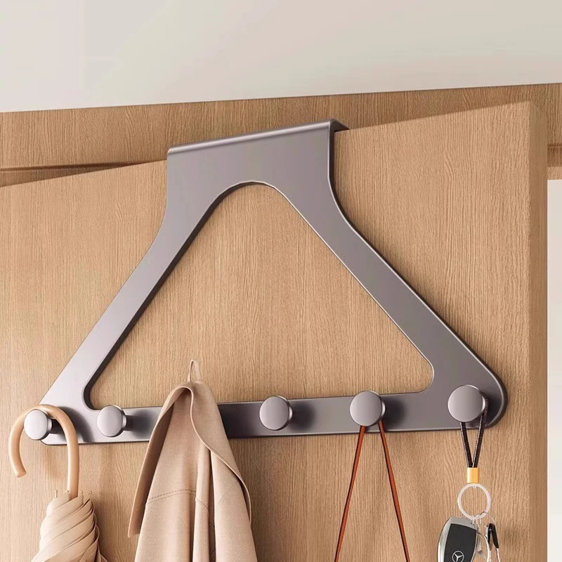 门后挂钩衣服挂架卧室挂衣架壁挂墙上免打孔强力浴室置物收纳