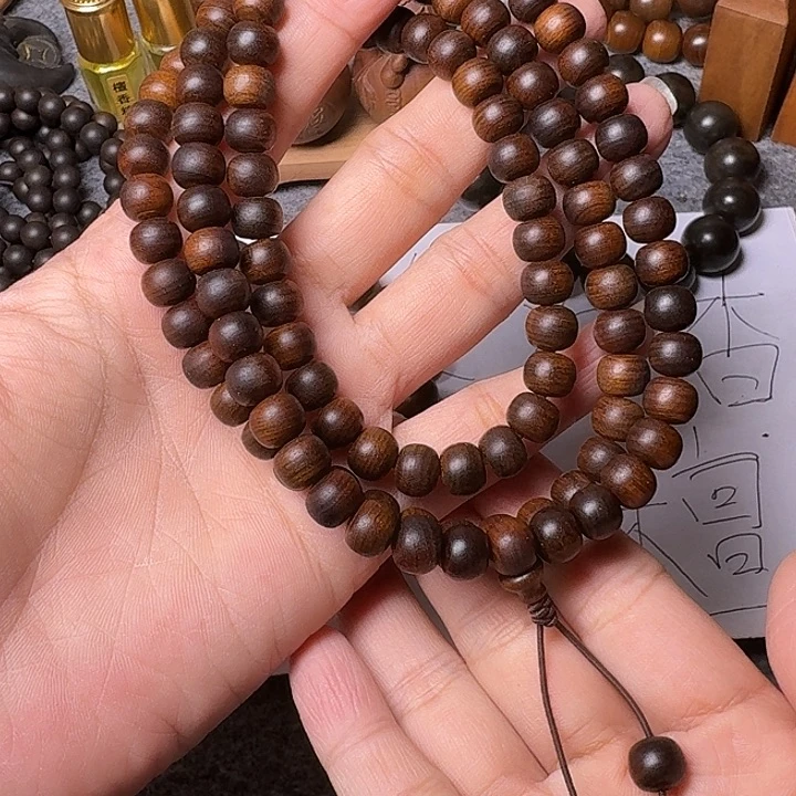 手串/手链檀香木老山檀香土埋老料7/8/108沉水粗抛