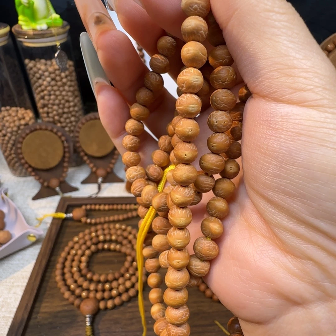 凤眼菩提吊坠椭圆108