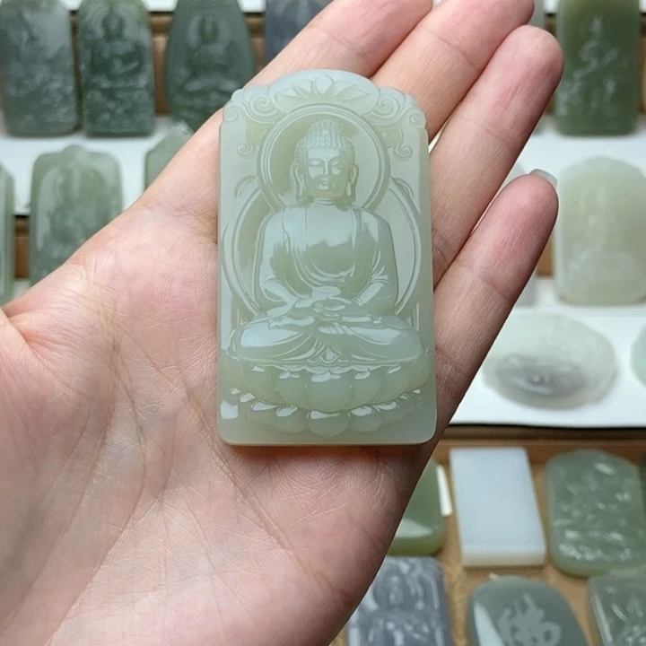 南***箫和田玉未镶嵌颈饰
