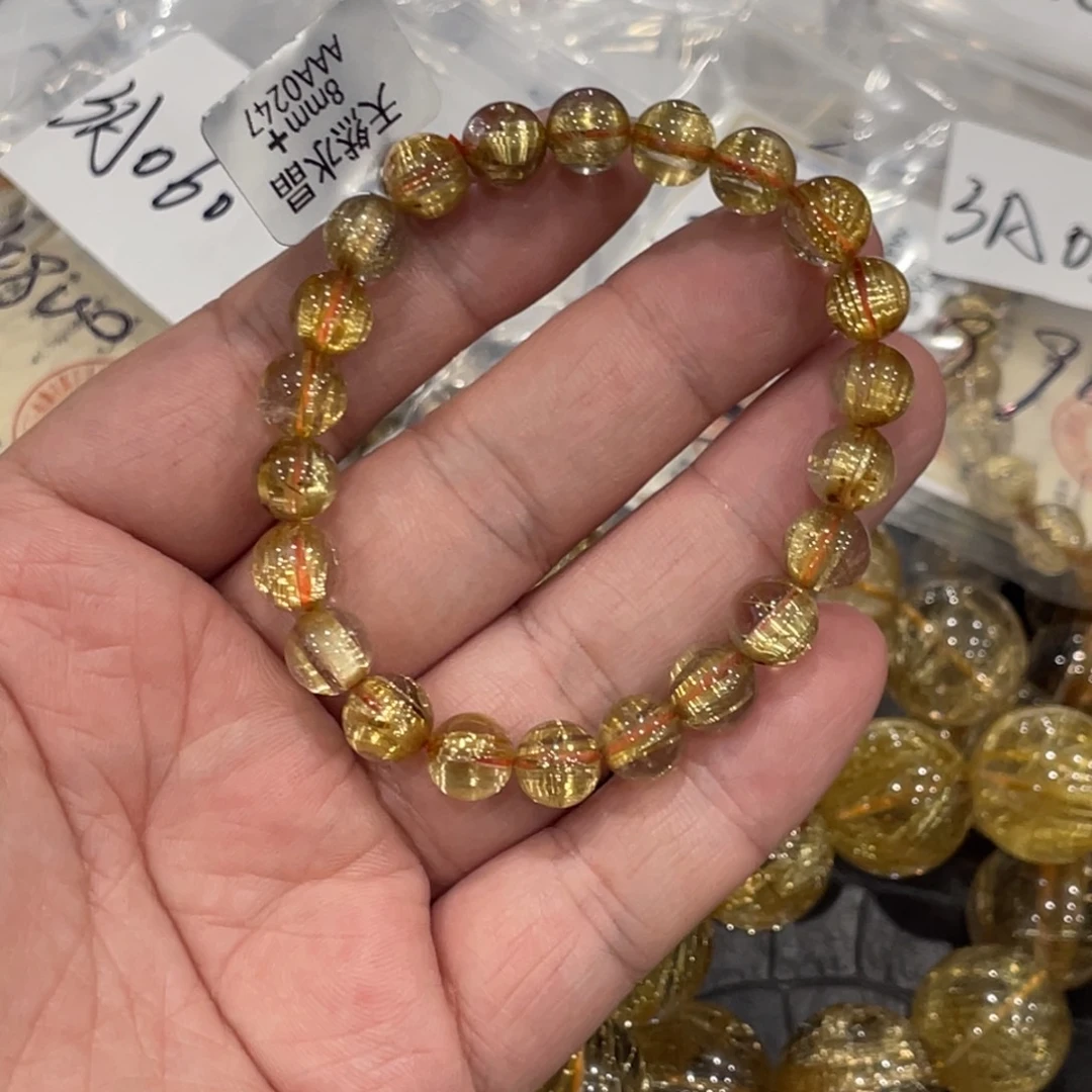 未镶嵌手链水晶aaa0247钛晶