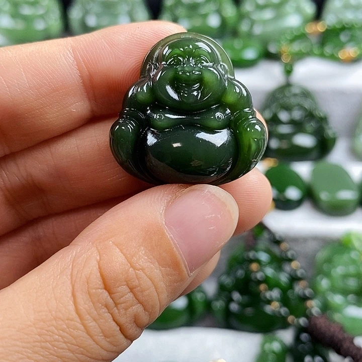 吊坠(不含链)未镶嵌和田玉（碧玉）