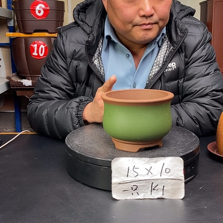 紫砂花盆货号一只K1