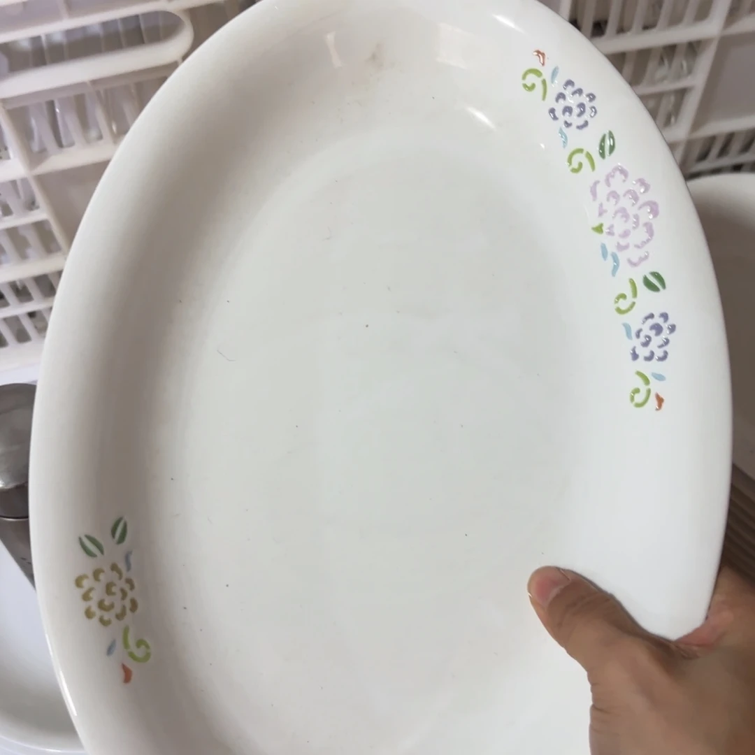 玉瓷景德镇陶瓷鱼盘一个微瑕