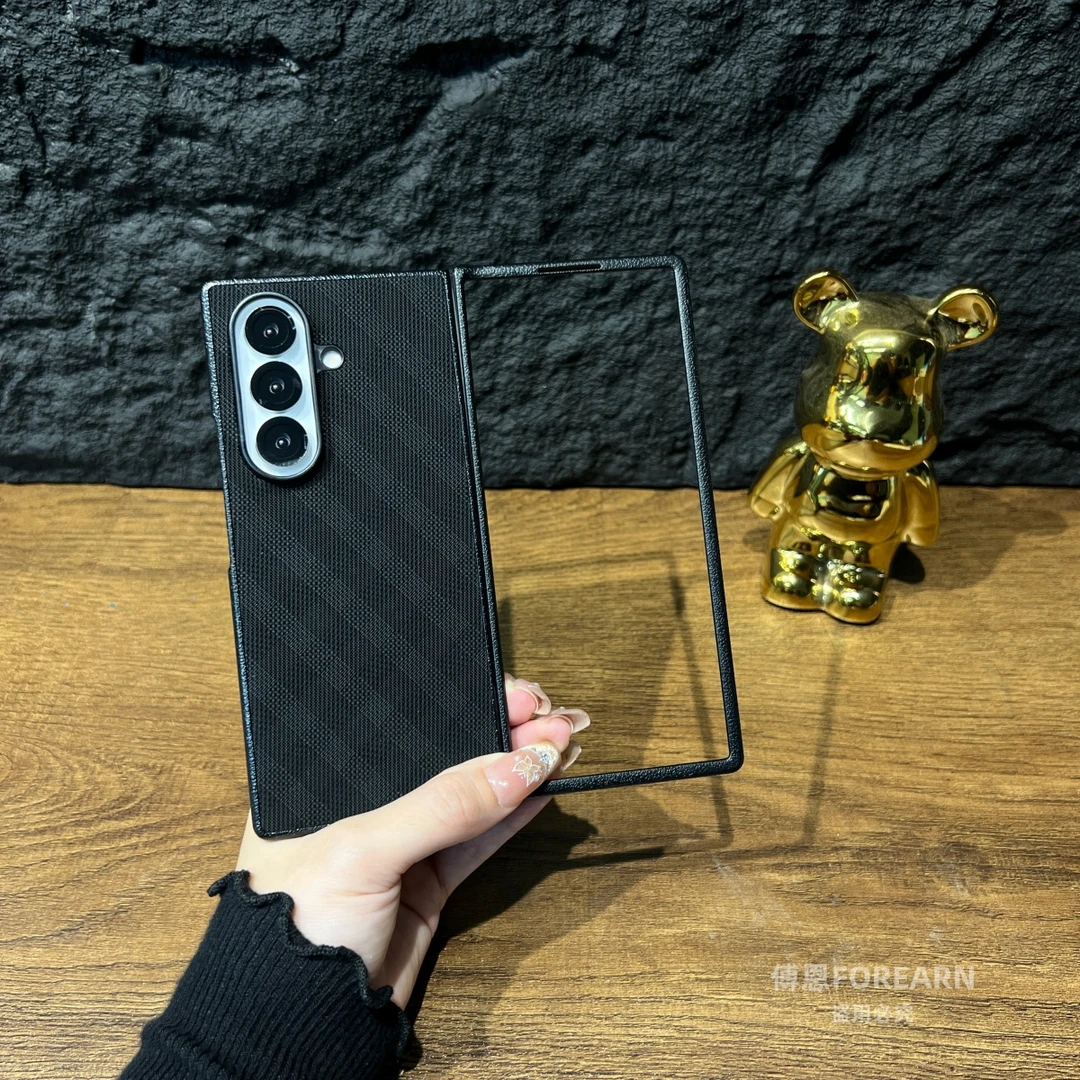 适用于三星ZFold7手机壳fold7折叠屏磁吸保护套超薄后壳素皮高端