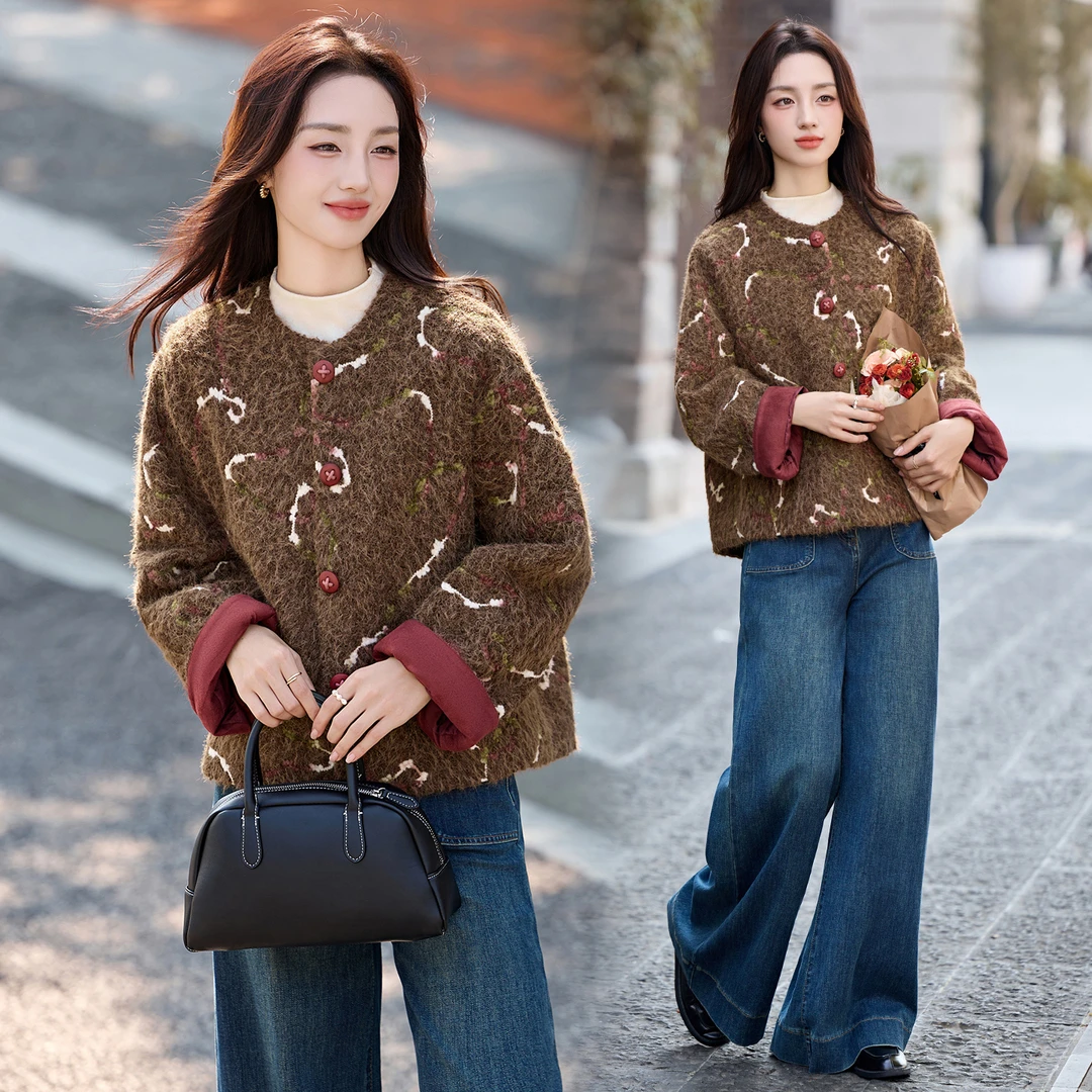 韩版小个子毛呢外套女2025年秋冬新款高级感洋气减龄短款呢子大衣