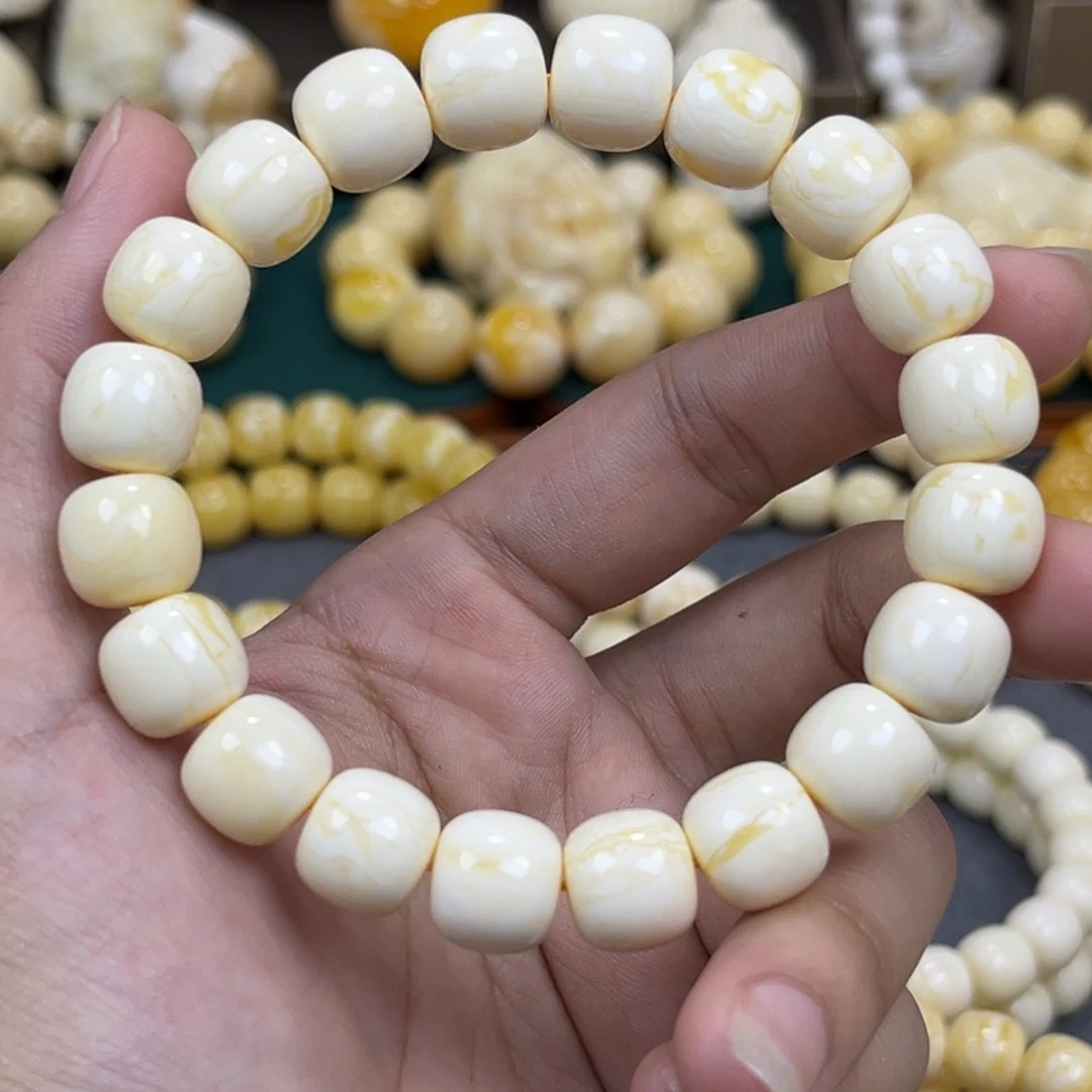 琥珀未镶嵌手串同料老邢手串11mm