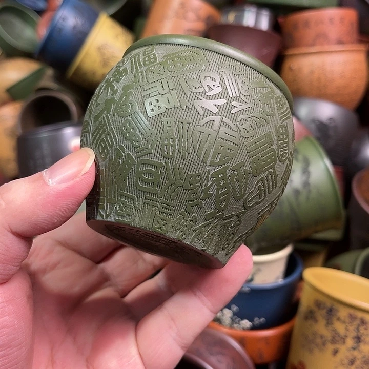 紫砂茶杯全手工紫砂主人杯