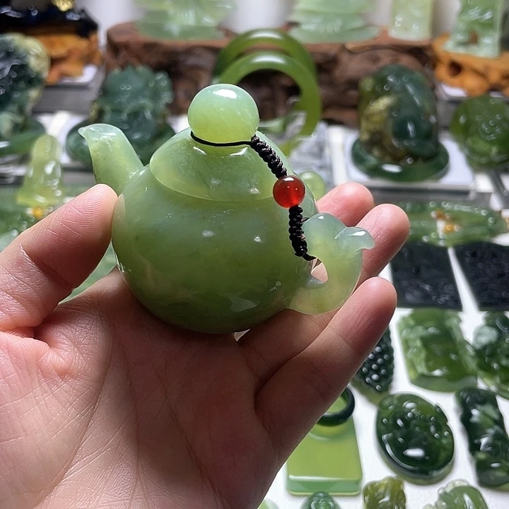 蛇纹石玉手把未镶嵌