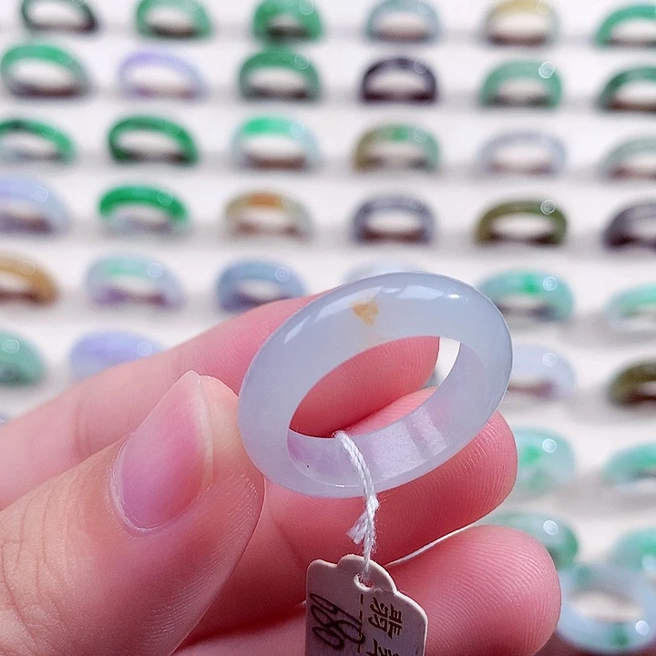 翡翠未镶嵌戒指19号