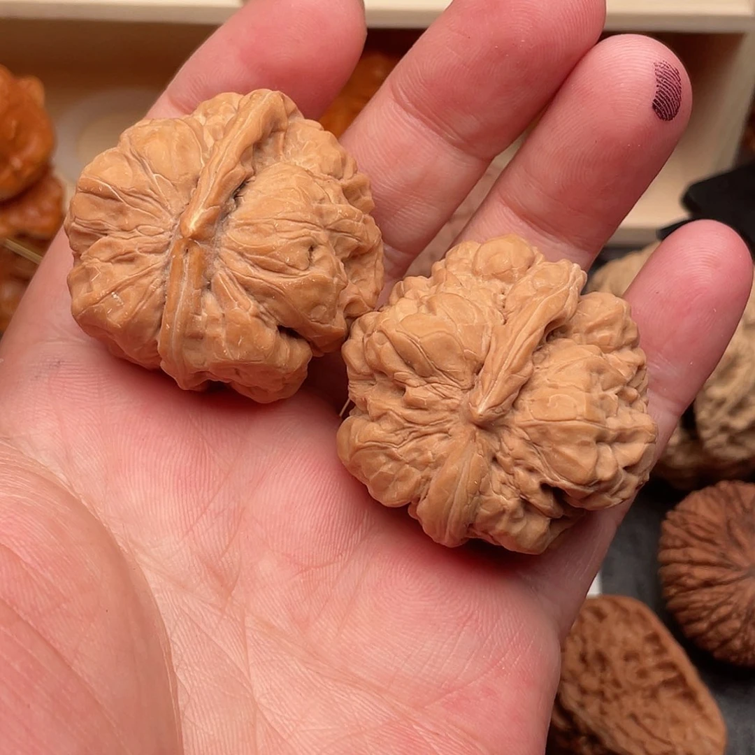 文玩核桃把件小*、一根筋