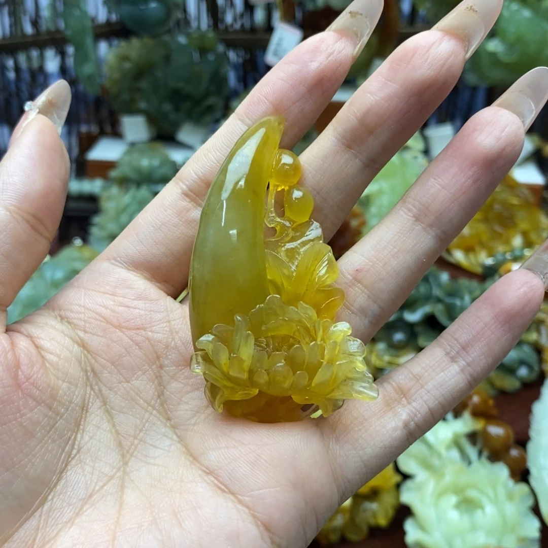 黎***珊蛇纹石玉未镶嵌项链