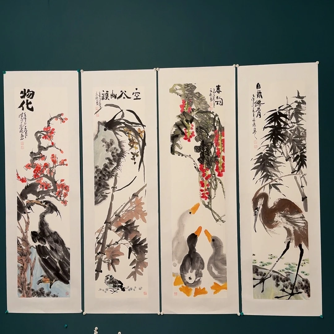 国画溥老师作品画作