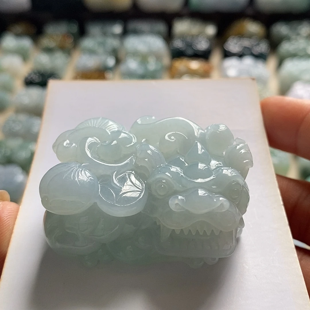 颈饰未镶嵌翡翠天然翡翠貔貅吊坠