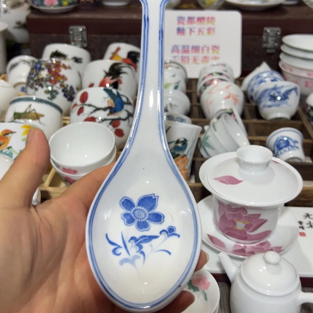 醴陵瓷直播供货基地炸福利群力大勺子