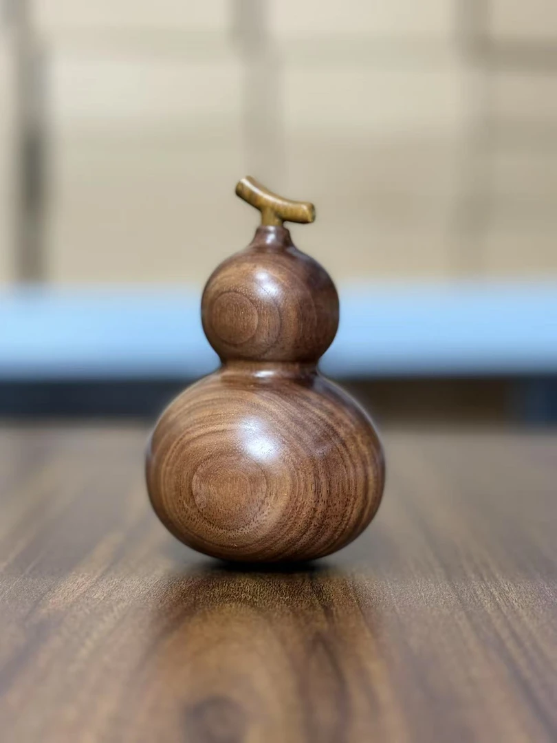 北美黑胡桃整木葫芦香薰摆件桌面创意摆件文创礼品