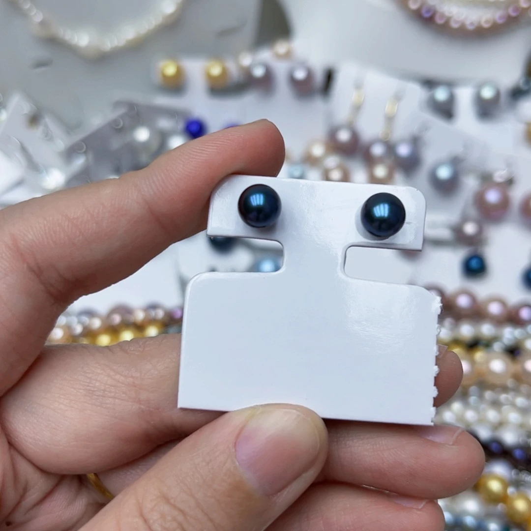 淡水珍珠耳饰银S925镶嵌