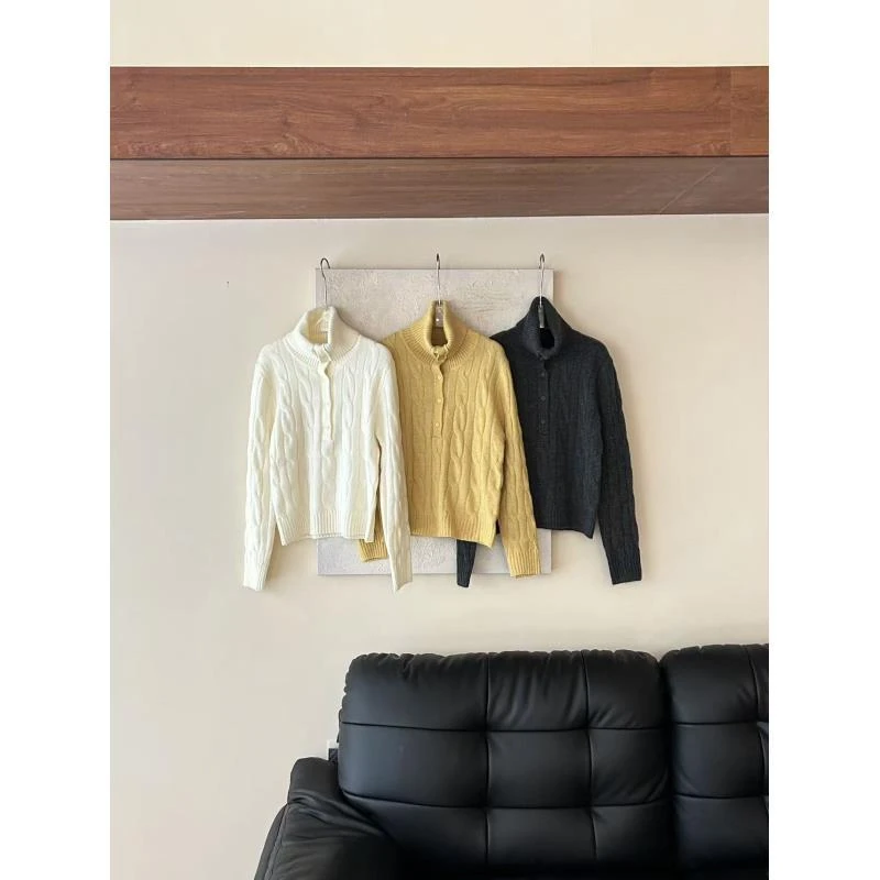 赵小小【莫兰手写信】慵懒宽松澳羊绒毛衣秋冬新款百搭麻花针织上衣