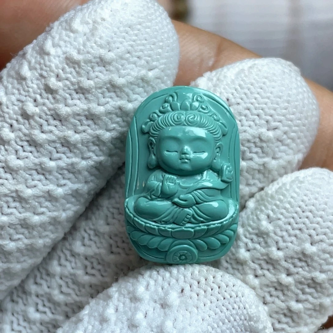 未镶嵌绿松石吊坠(不含链)