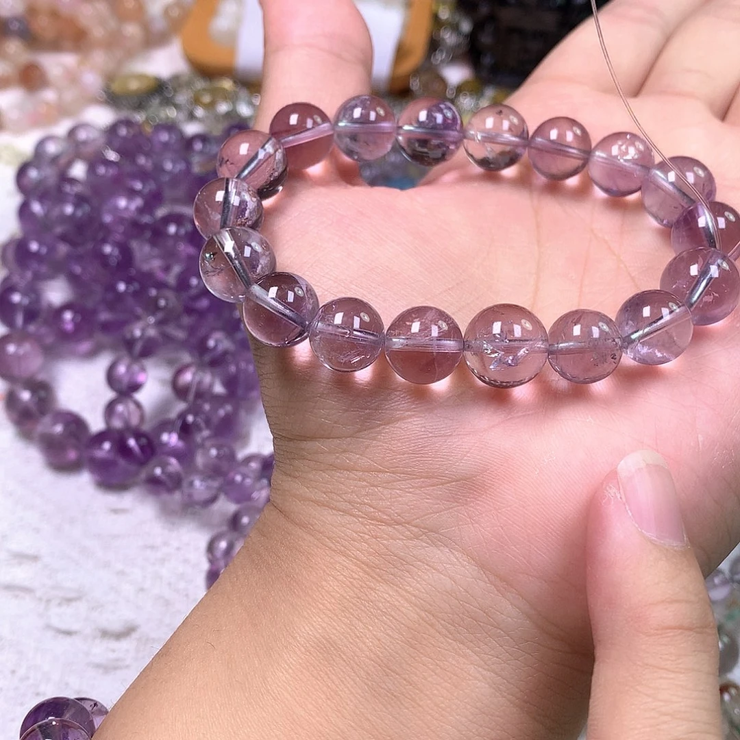 水晶手串未镶嵌A**?天然水晶