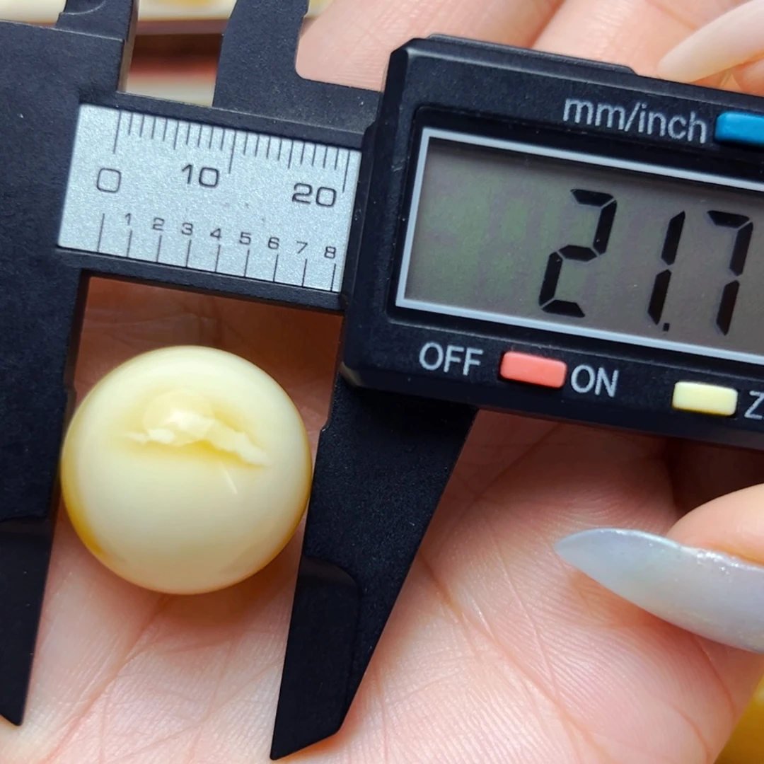 未镶嵌蜜蜡裸石21mm单珠 5.62g