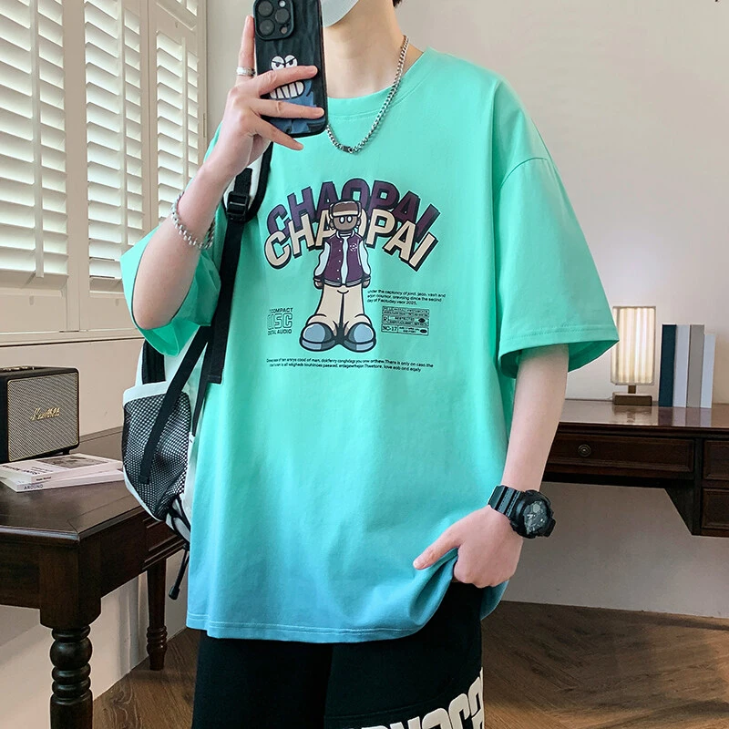 青少年潮流短袖T恤男孩12-18岁17初高中学生16大童15半袖13上衣14