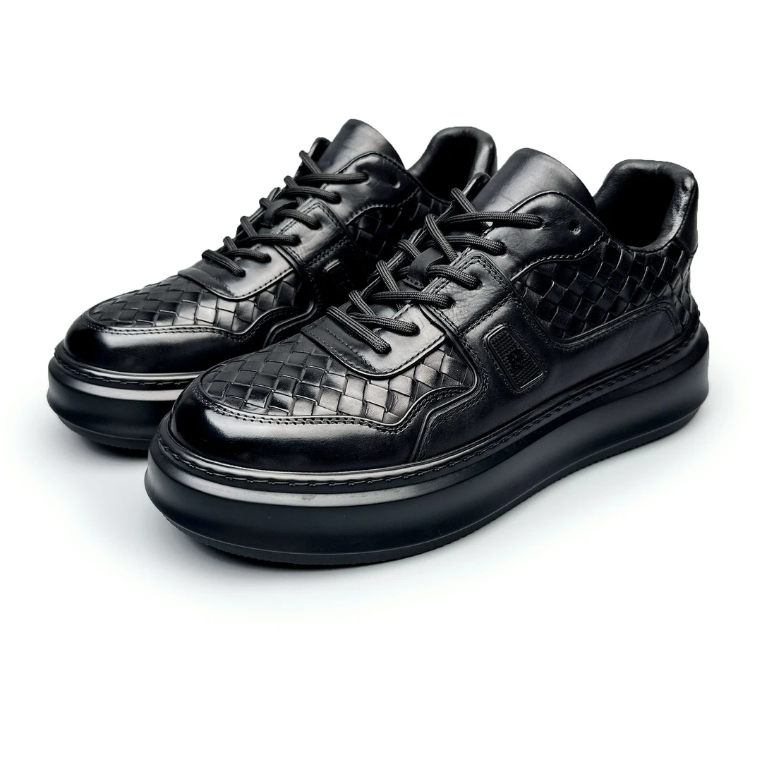 BIEUBRAYR【有单有棉】编织皮高端品质轻奢时尚百搭休闲皮鞋