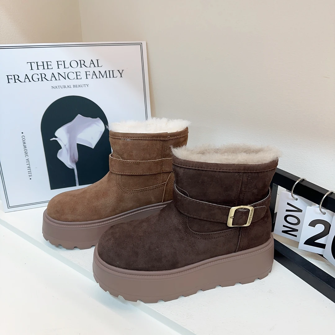 秋冬气质美拉德雪地靴7715-1