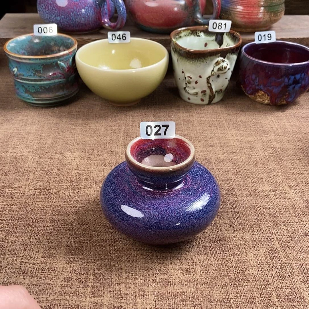 瓷片钧瓷茶壶茶具